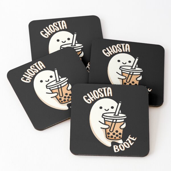 Item preview, GHOSTA Booze – Silly Boozy Bubble Tea Halloween Fun designed and sold by Taans-Creation.