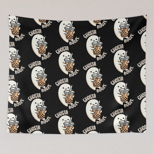 Item preview, GHOSTA Booze – Silly Boozy Bubble Tea Halloween Fun designed and sold by Taans-Creation.