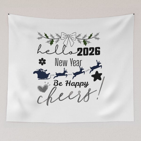 Item preview, Hello 2026 - Be Happy - New Year Celebration designed and sold by Ditstyle.