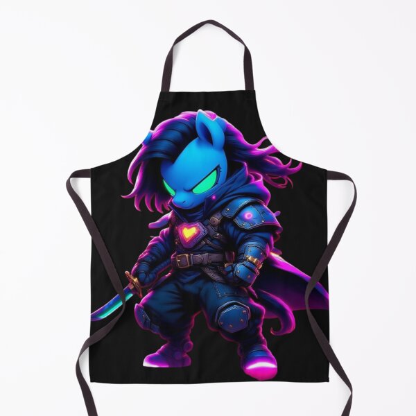 Item preview, Cyberpunk Pony Samurai with Neon Katana designed and sold by SweetRossel.