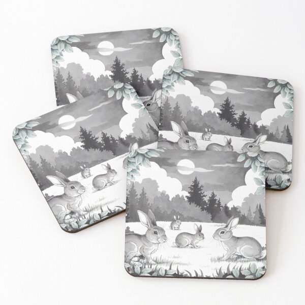 Item preview, Clearing in the Woods: Rabbits designed and sold by Kwandry.