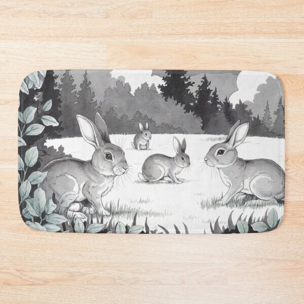 Item preview, Clearing in the Woods: Rabbits designed and sold by Kwandry.