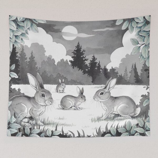Item preview, Clearing in the Woods: Rabbits designed and sold by Kwandry.