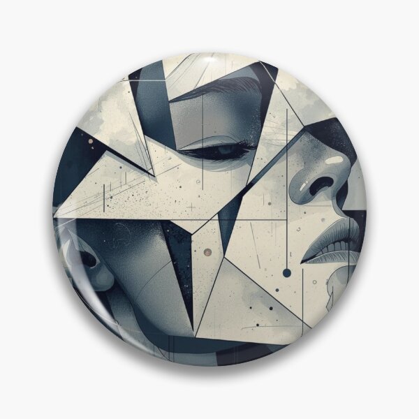 Item preview, Fragmented Geometric Portrait designed and sold by Harmonic_Layers.