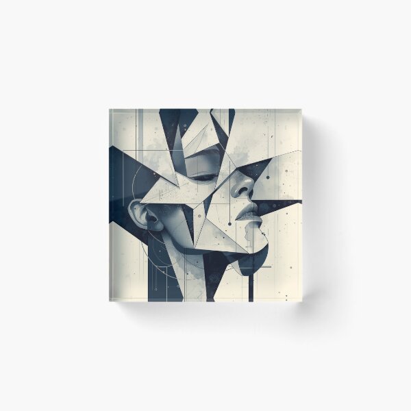 Item preview, Fragmented Geometric Portrait designed and sold by Harmonic_Layers.