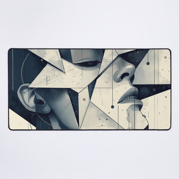 Item preview, Fragmented Geometric Portrait designed and sold by Harmonic_Layers.