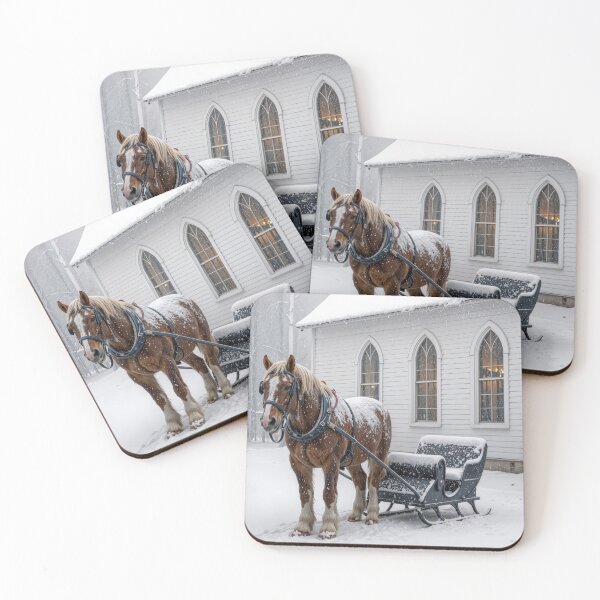 Item preview, Horse and Sleigh in a Snowstorm designed and sold by Maria Dryfhout.