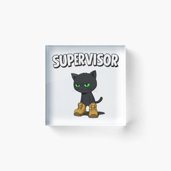 Item preview, Supervisor Cat designed and sold by EastEndTownie.