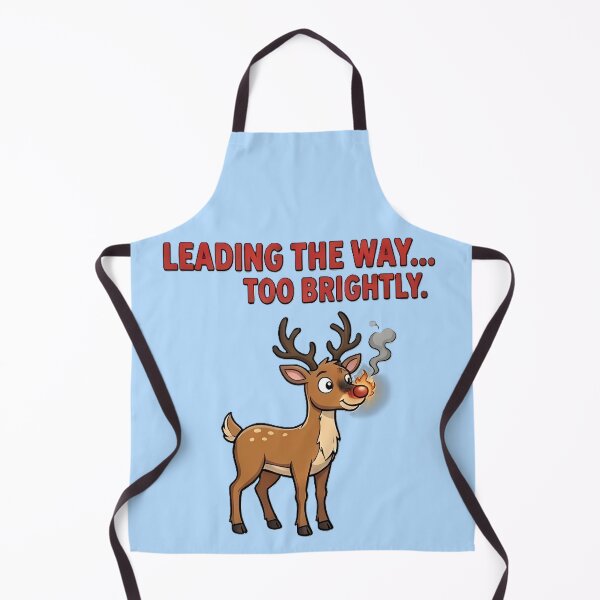 Item preview, Leading The Way Too Brightly | Funny Reindeer Burnout Humor designed and sold by Chaos & crew.