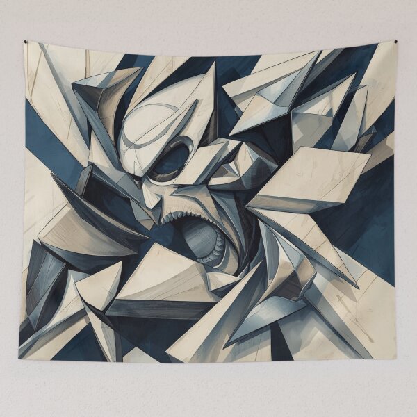 Item preview, Shattered Cubist Screaming Figure designed and sold by Harmonic_Layers.