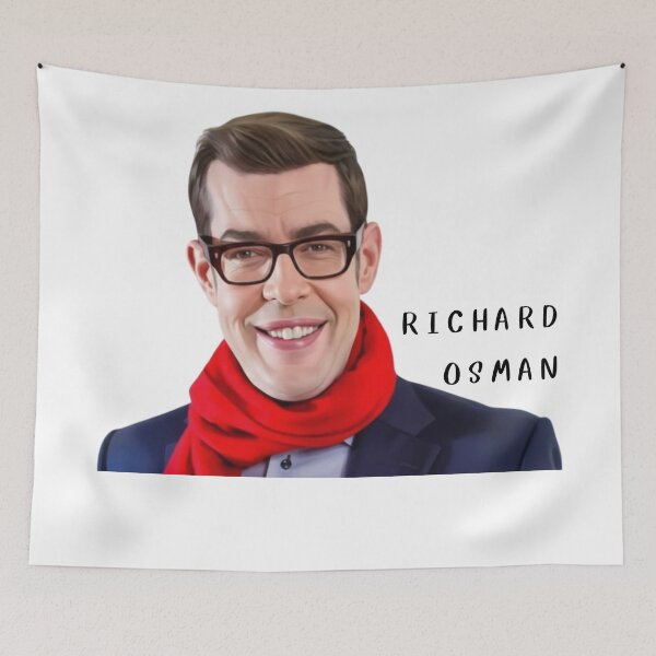 Item preview, Richard Osman British TV Personality,Minimalist Portrait T-Shirt ,quiz show fan. designed and sold by I​ AM​ O.J.A ..