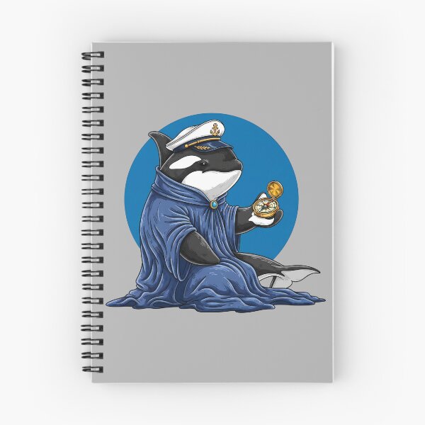 Item preview, Nautical Orca Captain Cartoon Illustration designed and sold by SholoStudio.