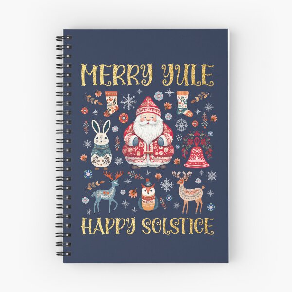 Item preview, Merry Yule Winter Solstice Santa - Nordic Folk Art Scandinavian Christmas designed and sold by Pingestre.