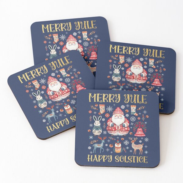 Item preview, Merry Yule Winter Solstice Santa - Nordic Folk Art Scandinavian Christmas designed and sold by Pingestre.