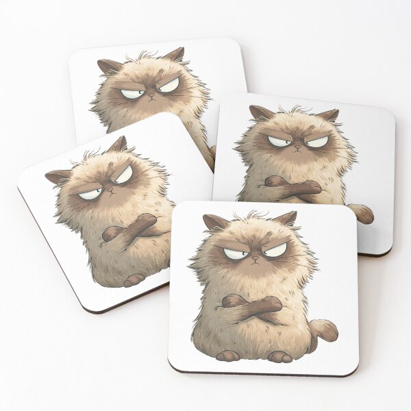 Item preview, Annoyed Fluffy Cat designed and sold by EastEndTownie.