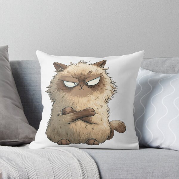 Item preview, Annoyed Fluffy Cat designed and sold by EastEndTownie.
