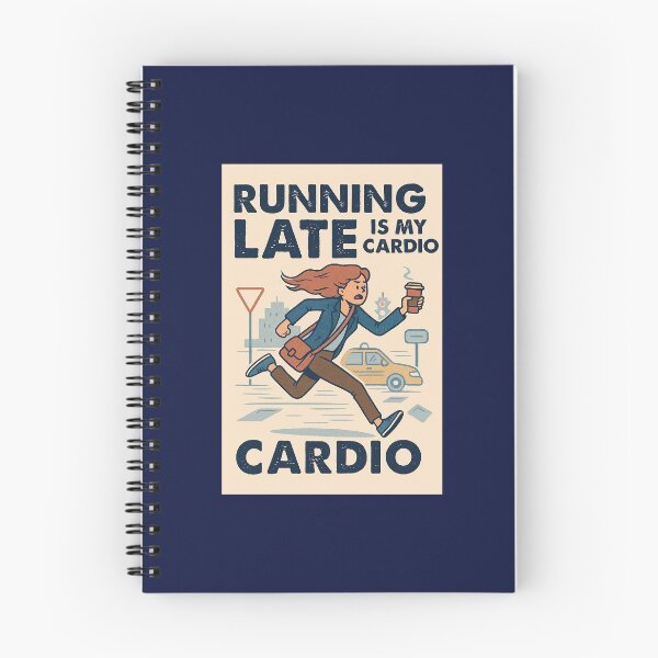 Item preview, Running Late is My Cardio designed and sold by Red-Squirrel-90.