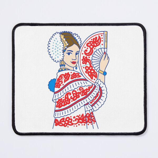Item preview, My panamanian pollera cute girl sticker designed and sold by DesignPMG.