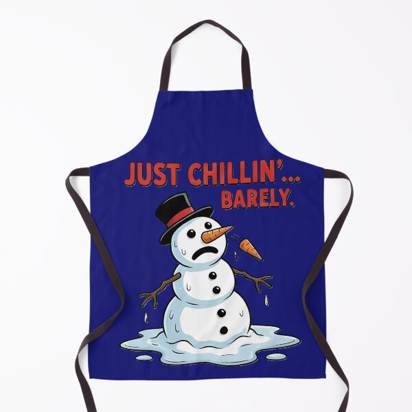 Item preview, Just Chillin’ Barely | Funny Melting Snowman & Christmas Stress designed and sold by Chaos & crew.