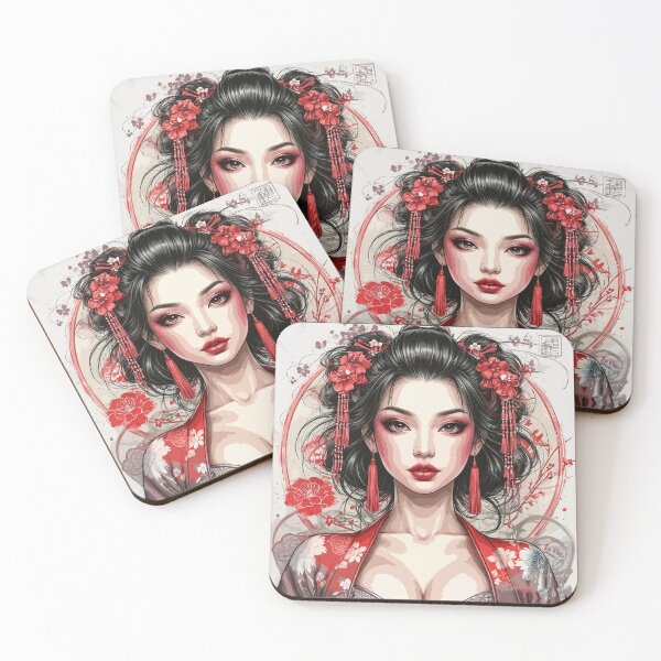 Item preview, Beautiful Japanese Girl. Japanese Woman in Traditional Clothing designed and sold by PeasyEasy.
