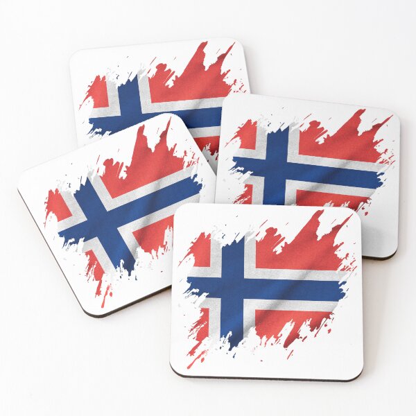 Item preview, Grunge Norwegian flag, Norwegian pride designed and sold by Dressyourflag.