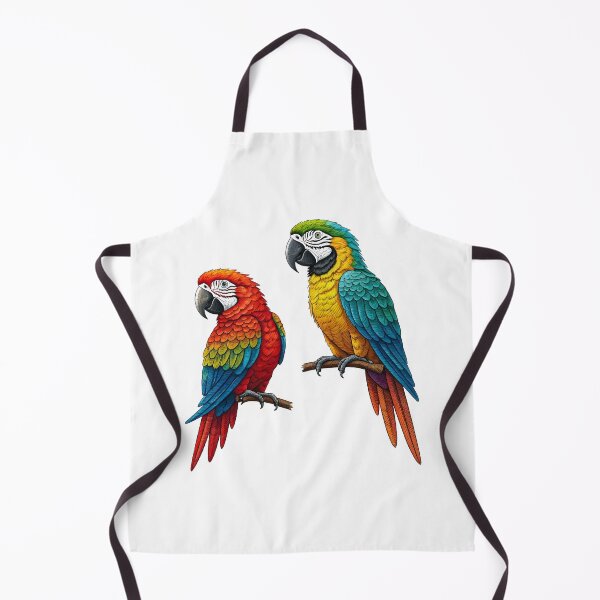 Item preview, Embroidered parrots designed and sold by PrintLabStudio.