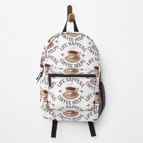 Item preview, Life Happens Coffee Helps – Inspirational Coffee Quote Vintage Style designed and sold by Lulunza.