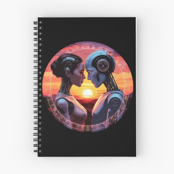 Item preview, Robot Lovers. Robot Love. Humanoids in Sunset designed and sold by PeasyEasy.