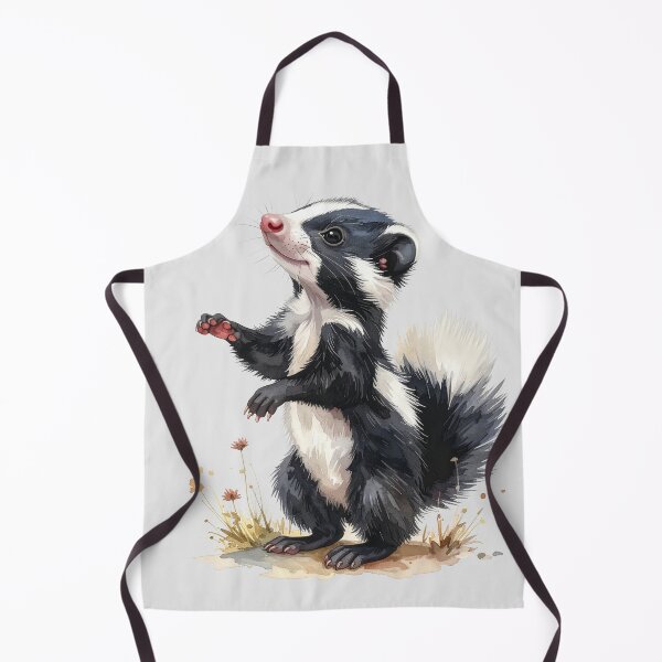 Item preview, Young skunk standing on its hind legs designed and sold by LiskoDesign.
