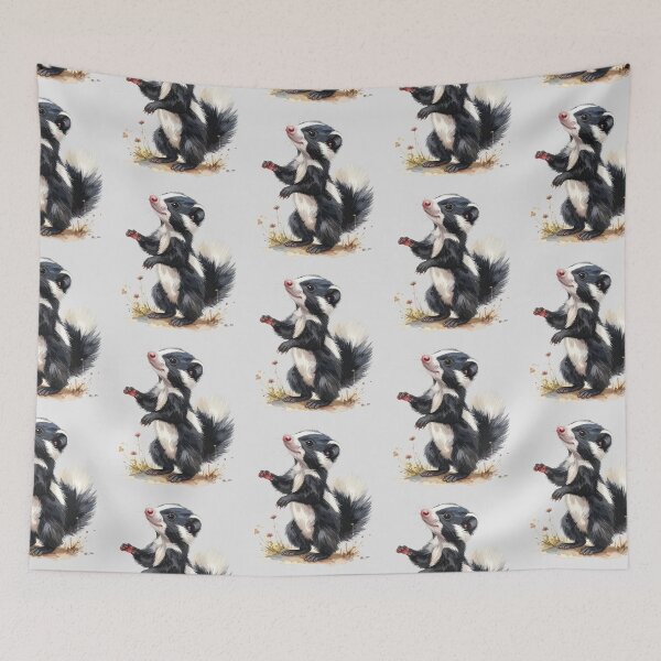 Item preview, Young skunk standing on its hind legs designed and sold by LiskoDesign.
