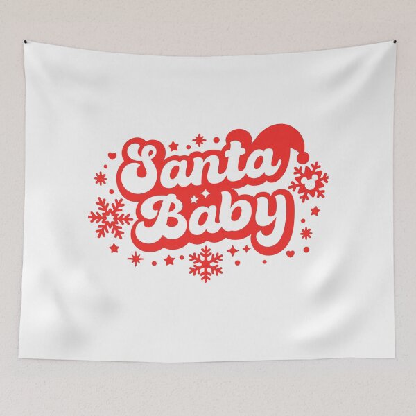 Item preview, Santa Baby Retro Splash – Vintage Christmas Vibes designed and sold by ArtesioByZaber.