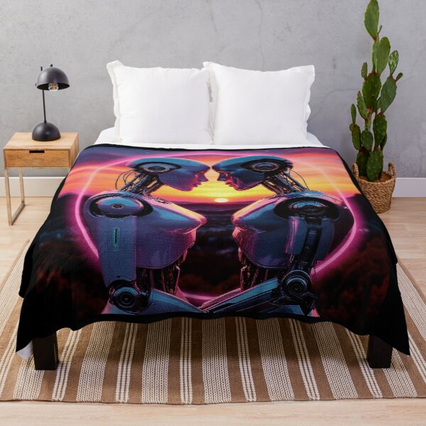 Item preview, Robot Love. Robot lovers. Humanoids in Sunset designed and sold by PeasyEasy.