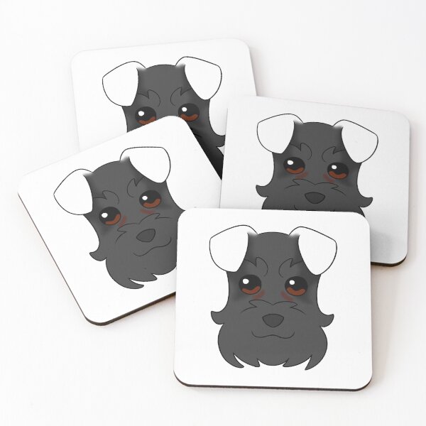 Item preview, Black Schnauzer White Ears Tear Stains designed and sold by OliRoseArt.