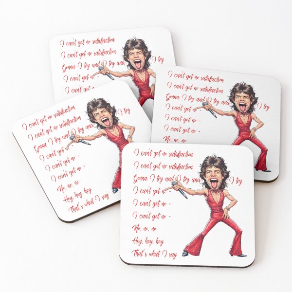 Item preview, Funny caricature Mick Jagger (I Can't Get No) Satisfaction designed and sold by vectorlove.