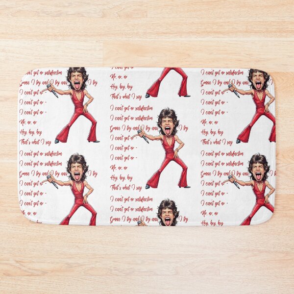 Item preview, Funny caricature Mick Jagger (I Can't Get No) Satisfaction designed and sold by vectorlove.
