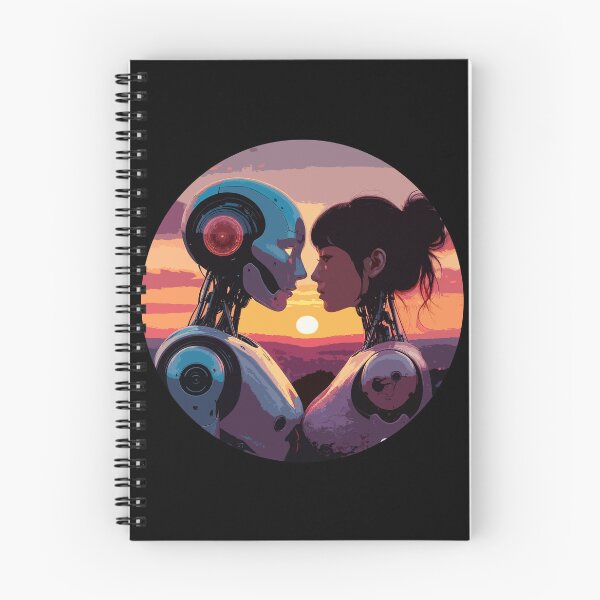 Item preview, Female Robot Lovers. Robot Love. Humanoids in Sunset designed and sold by PeasyEasy.