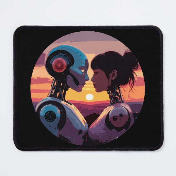 Item preview, Female Robot Lovers. Robot Love. Humanoids in Sunset designed and sold by PeasyEasy.