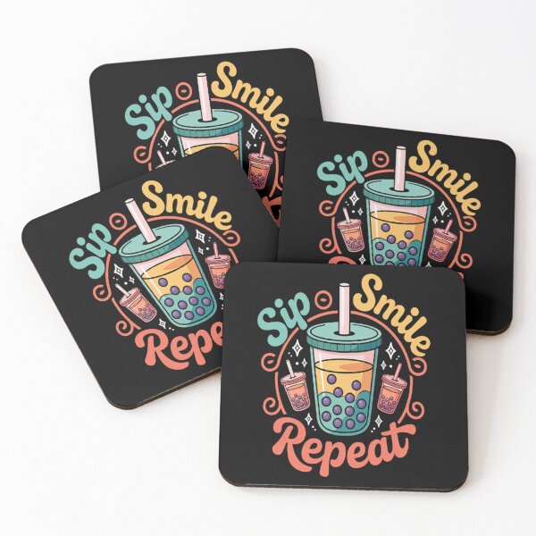 Item preview, Boba Tea Sip, Smile Repeat, Bubble tea fans designed and sold by Lucaseinar.