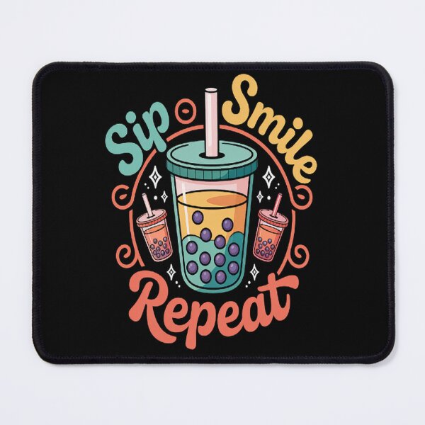 Item preview, Boba Tea Sip, Smile Repeat, Bubble tea fans designed and sold by Lucaseinar.