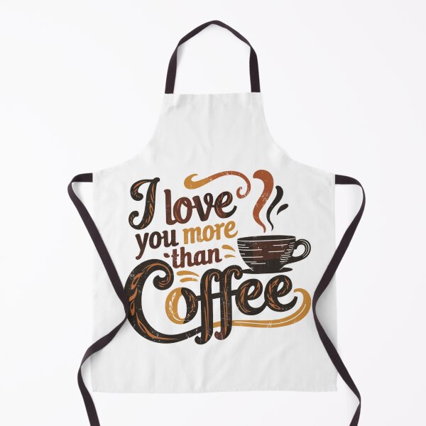 Item preview, I Love You More Than Coffee – Romantic Coffee Quote Funny Design designed and sold by Lulunza.