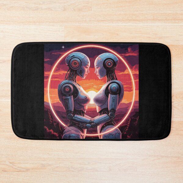 Item preview, Robot lovers. Female Robot Love. Humanoids in Sunset designed and sold by PeasyEasy.