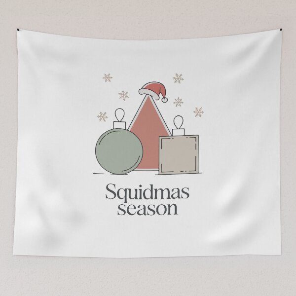 Item preview, Squidmas Season Geometric Holiday Design designed and sold by cabana.space.