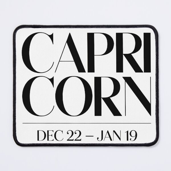 Item preview, Capricorn Form – Bold Zodiac Text Layout designed and sold by SoftyDesigns.