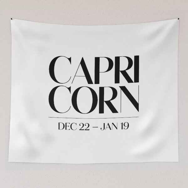 Item preview, Capricorn Form – Bold Zodiac Text Layout designed and sold by SoftyDesigns.