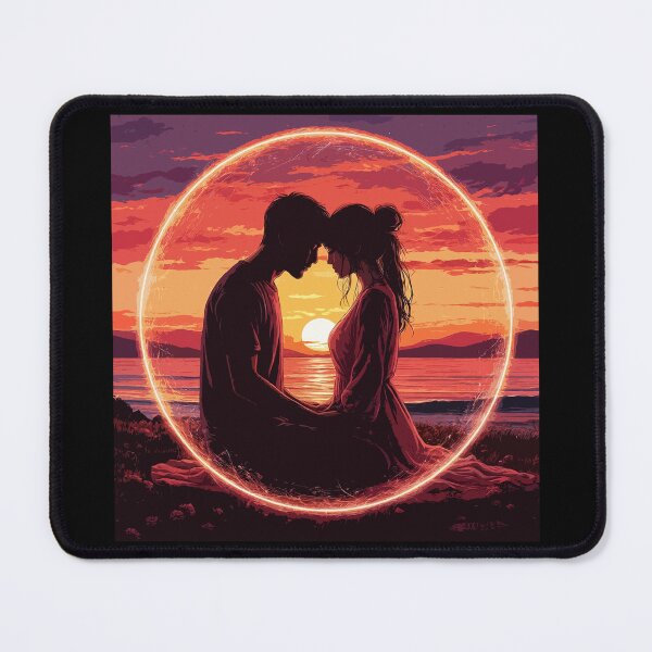 Item preview, Love. Lovers in Sunset designed and sold by PeasyEasy.