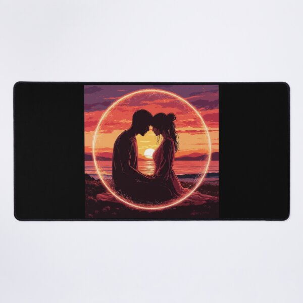 Item preview, Love. Lovers in Sunset designed and sold by PeasyEasy.