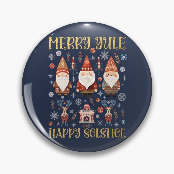 Item preview, Merry Yule Winter Solstice Gnome Tomte - Nordic Folk Art Scandinavian Christmas designed and sold by Pingestre.