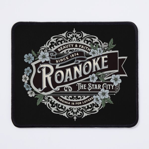 Item preview, Roanoke Star City Vintage Historical Virginia Graphic // Blue Silver designed and sold by 3rd Eye Perceptions.