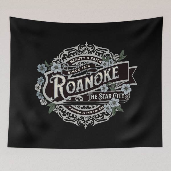 Item preview, Roanoke Star City Vintage Historical Virginia Graphic // Blue Silver designed and sold by 3rd Eye Perceptions.