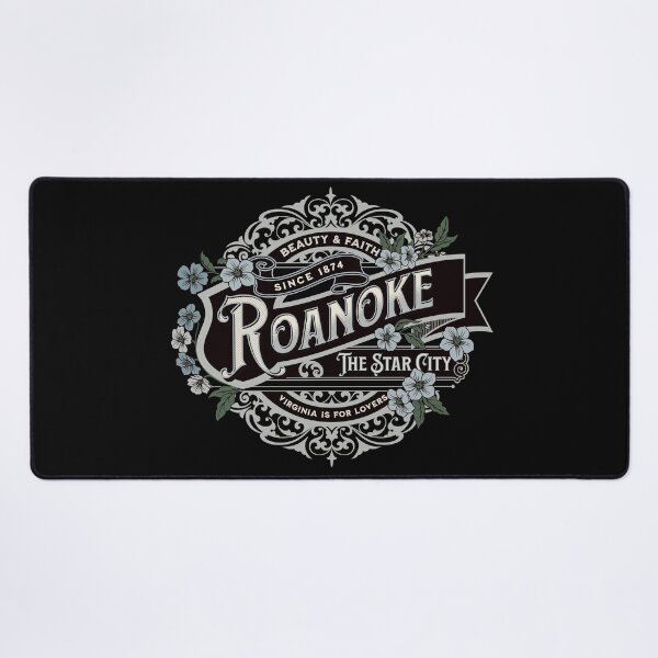 Item preview, Roanoke Star City Vintage Historical Virginia Graphic // Blue Silver designed and sold by 3rd Eye Perceptions.
